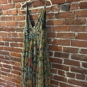 Floral Multicolor Maxi Dress